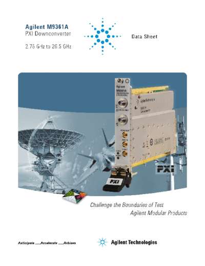 5990-6059EN M9361A PXI Downconverter 2.75 GHz to 26.5 GHz Data Sheet c20131206 [8]