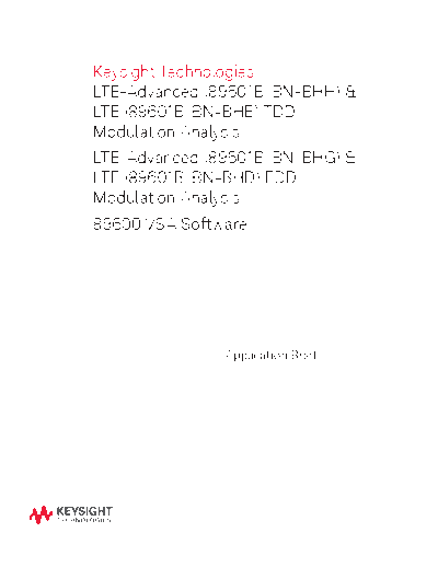 5990-6406EN LTE & LTE-Advanced FDD & TDD Modulation Analysis 89600 VSA Software - Technical Overview c20141029 [16]