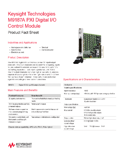 5990-6455EN M9187A PXI Digital I O Module - Flyer c20140429 [2]