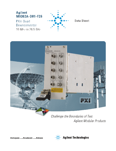 5990-6624EN M9362A-D01-F26 PXIe Quad Downconverter 10 MHz to 26.5 GHz - Data Sheet c20131120 [10]