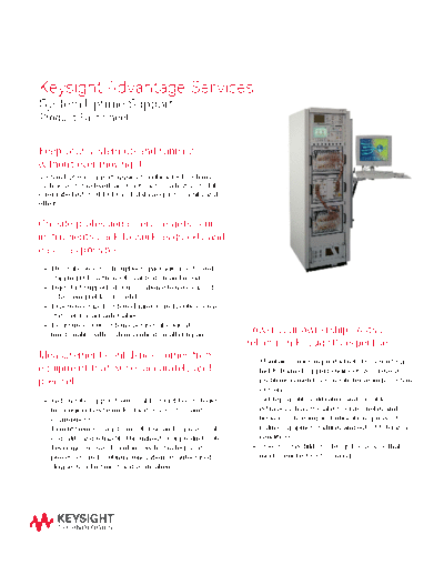 5990-6631EN Keysight Advantage Services System Uptime Support - Product Fact Sheet c20140829 [2]
