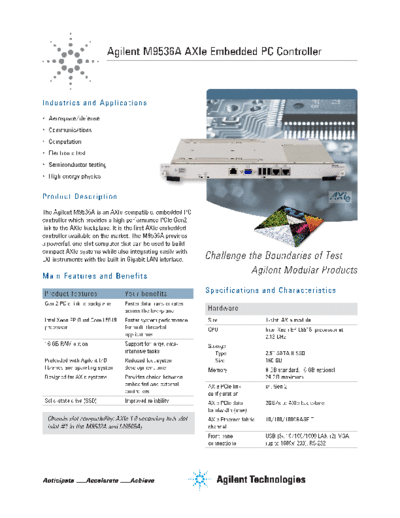 5990-7474EN M9536A AXIe Embedded PC Controller - Flyer c20130729 [2]