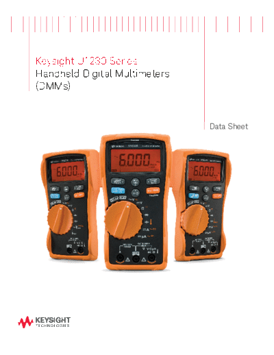 5990-7550EN U1230 Series Handheld Digital Multimeter (DMM) - Data Sheet c20141024 [12]