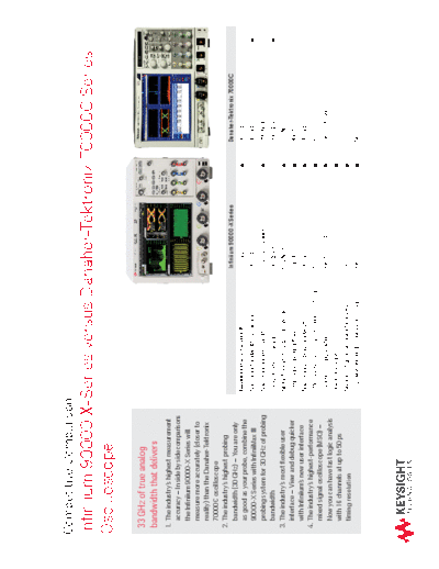 5990-7772EN Infiniium 90000-X Series vs. Danaher-Tektronix 70000C Series Oscilloscopes - Competitive Comparison c20140827 [2]