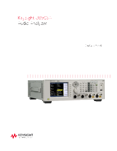 5990-8499EN U8903A Audio Analyzer - Data Sheet c20141023 [25]