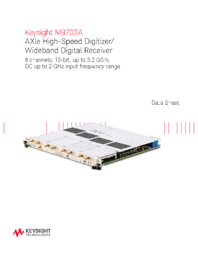 5990-8507EN M9703A AXIe High-Speed Digitizer Wideband Digital Receiver - Data Sheet c20141029 [16]
