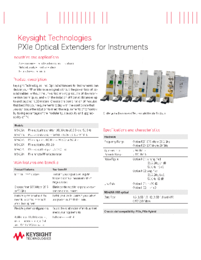 5990-9069EN PXIe Optical Extenders for Instruments - Flyer c20140808 [2]