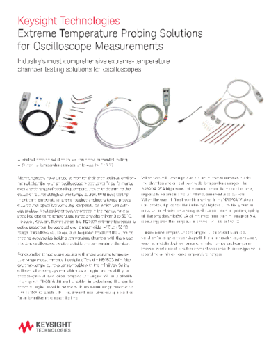 5990-3504EN Extreme Temperature Probing Solutions for Oscilloscope Measurements - Selection Guide c20141028 [2]
