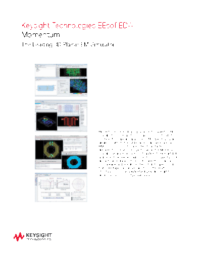 5990-3633EN Keysight EEsof EDA Momentum - Brochure c20141028 [2]