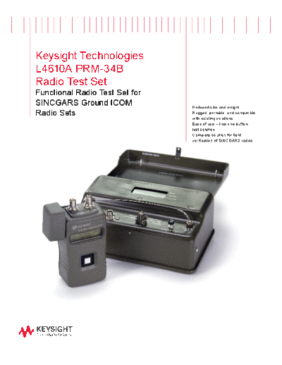 5990-3664EN Keysight L4610A PRM - 34B Radio Test Set - Brochure c20140429 [3]