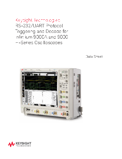 5990-3923EN RS-232 UART Protocol and Decode for Infiniium 9000 Series Oscilloscopes - Data Sheet c20140821 [8]