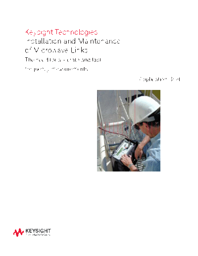 5990-3975EN Installation and Maintenance of Microwave Links c20140827 [3]