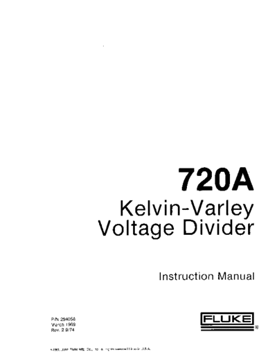 _INCOMPLETE_FLUKE 720A Instruction