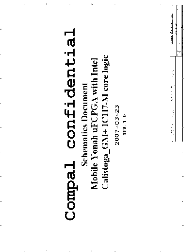 COMPAL LA-3491P (IAT50) 2007-03-23 Rev 1.0 Schematic
