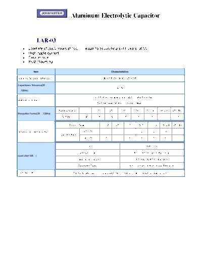 Joemaster [snap-in] LAR-03 Series