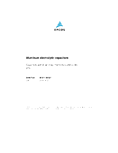 Epcos [4-Pin snap-in] B43511-B43521 Series
