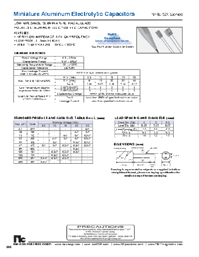 NIC [radial thru-hole] NRESX Series
