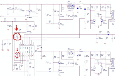 AOC TFT-LCD Color Monitor LM722 - Inverter Schematic
