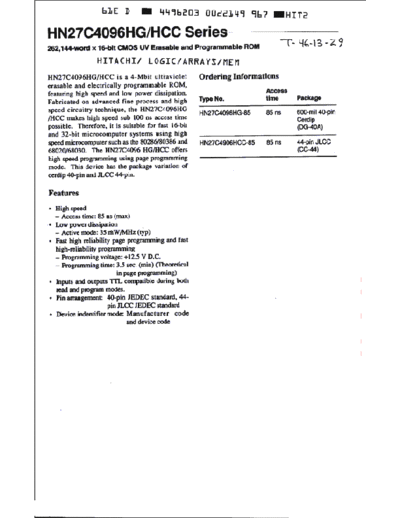 HN27C4096HCC