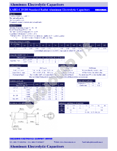 Elecsound [radial thru-hole] EAR1 Series