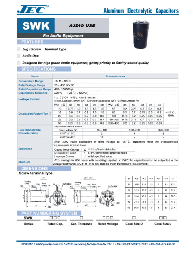 JEC [screw-terminal] SWK Series
