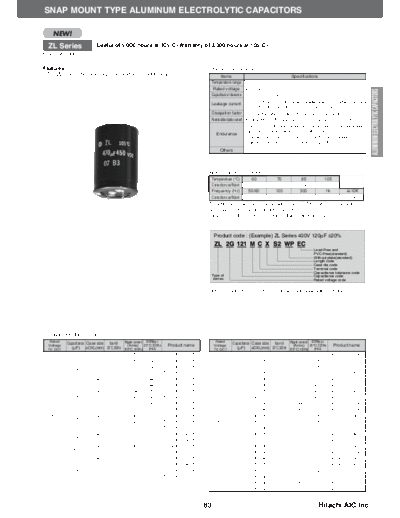 Hitachi [snap-in] ZL Series