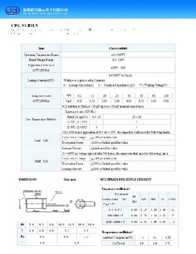 J.d [radial thru-hole] CDL Series