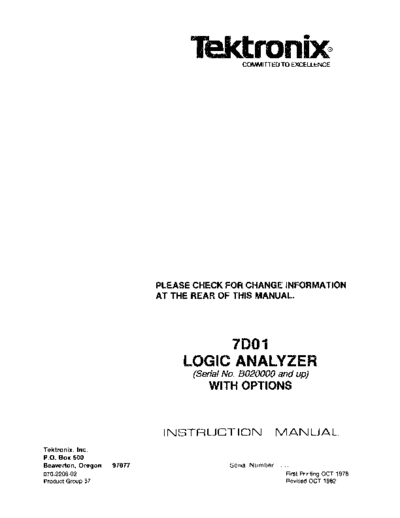 7D01 Logic Analyzer