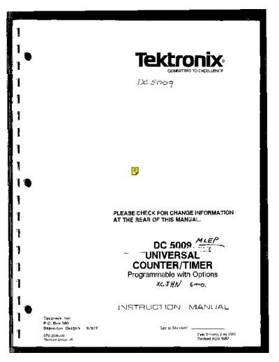 DC5009 Universal Counter-Timer