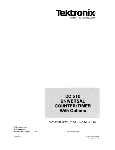 DC510 Universal Counter-Timer (w. Options) (Plugin) (1981) WW