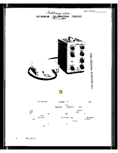 TEK 067-0599-00 Operation