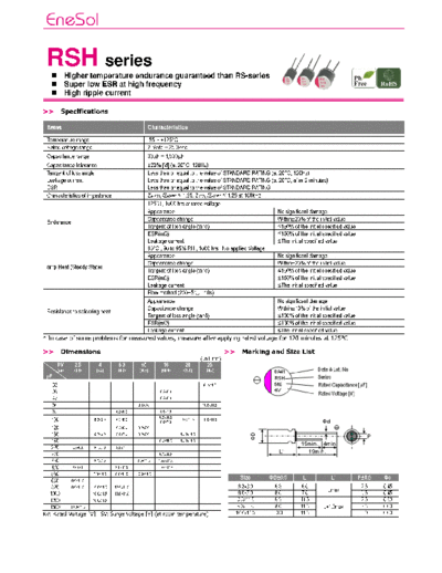 Matsuki-Enesol [MPCAP-EneCAP] [polymer thru-hole] RSH Series