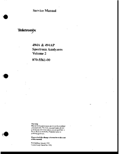 TEK 494A_252C 494AP Service Vol 2
