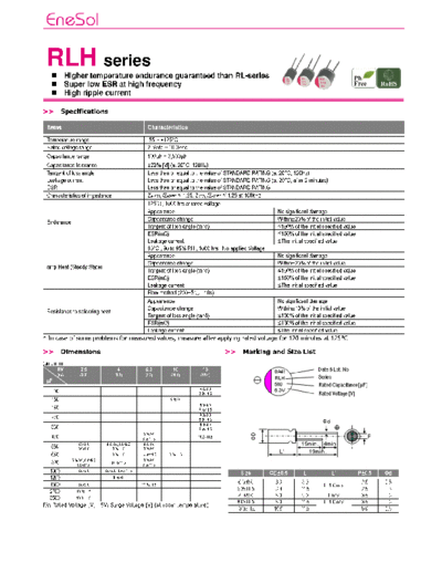 Matsuki-Enesol [MPCAP-EneCAP] [polymer thru-hole] RLH Series