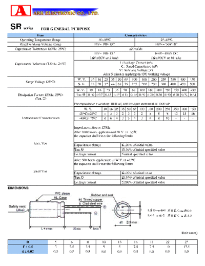 Ark [radial thru-hole] SR series