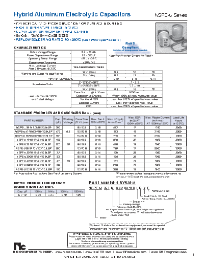 NIC [polymer smd] NSPE-U Series