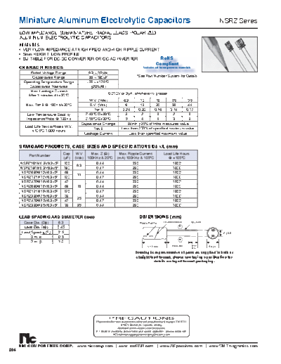 NIC [radial thru-hole] NSRZ Series