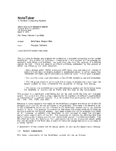 19780306_NoteTaker_I_Project_Plan