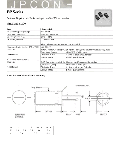 JPCON [bi-polar radial] BP Series