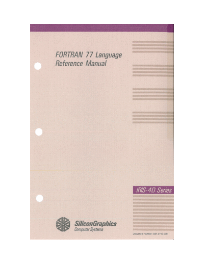 007-0710-030_FORTRAN_77_Language_Reference_Manual_v3.0_May_1990