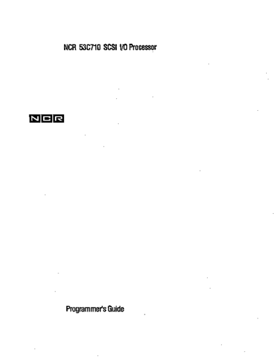 NCR_53C710_SCSI_IO_Processor_Oct90