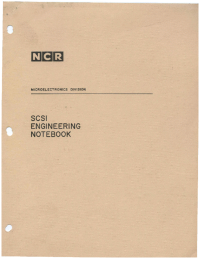 NCR_SCSI_Engineering_Notebook_1985