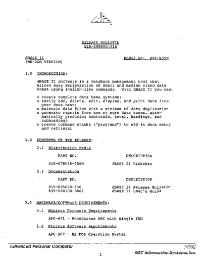 819-095000-336_dBASEII_Release_Bulletin