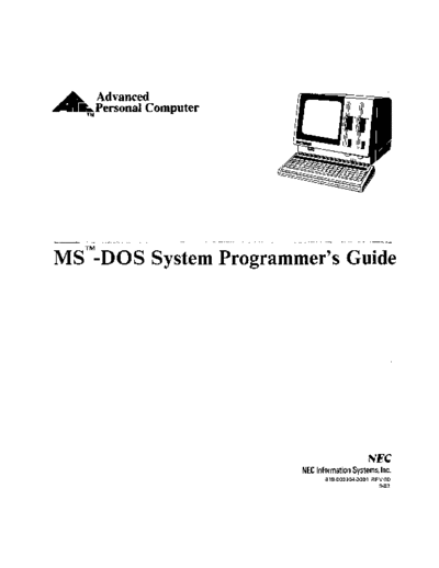 NEC_APC_MS-DOS_System_Programmers_Guide_Sep83