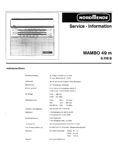 Nordmende Mambo 49M