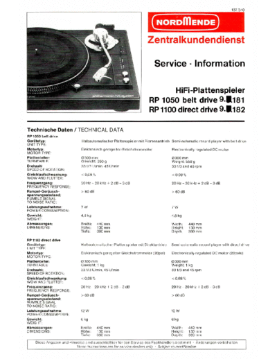 Nordmende-RP-1050-Service-Information