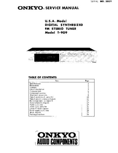 Onkyo T909sm