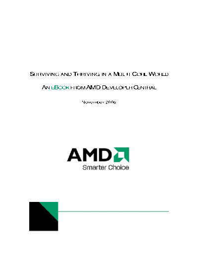 Thriving and Surviving in a Multi-Core World. [2006-11]