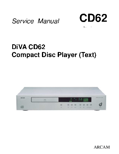 hfe_arcam_diva_cd62_service