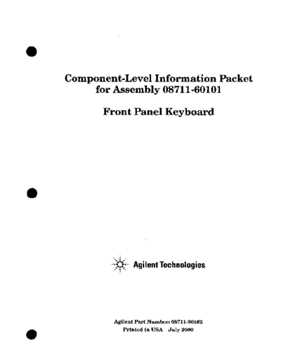 A1 FRONT PANEL
